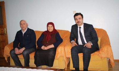 Kaymakam Aydın Şehit Ailelerini Ziyaret Etti