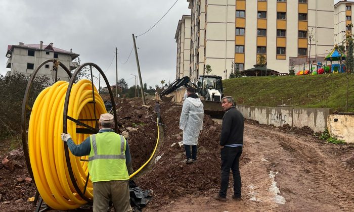 Güce’de Doğalgaz Çalışmaları Başladı