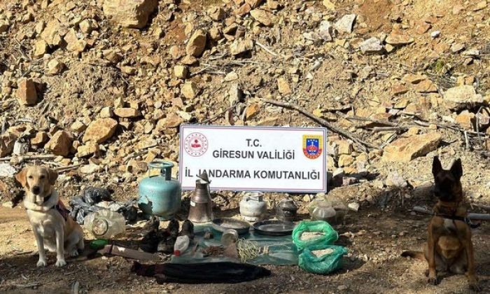 Espiye’de Terör Örgütlerince Kullanılan Malzemeler Ele Geçirildi